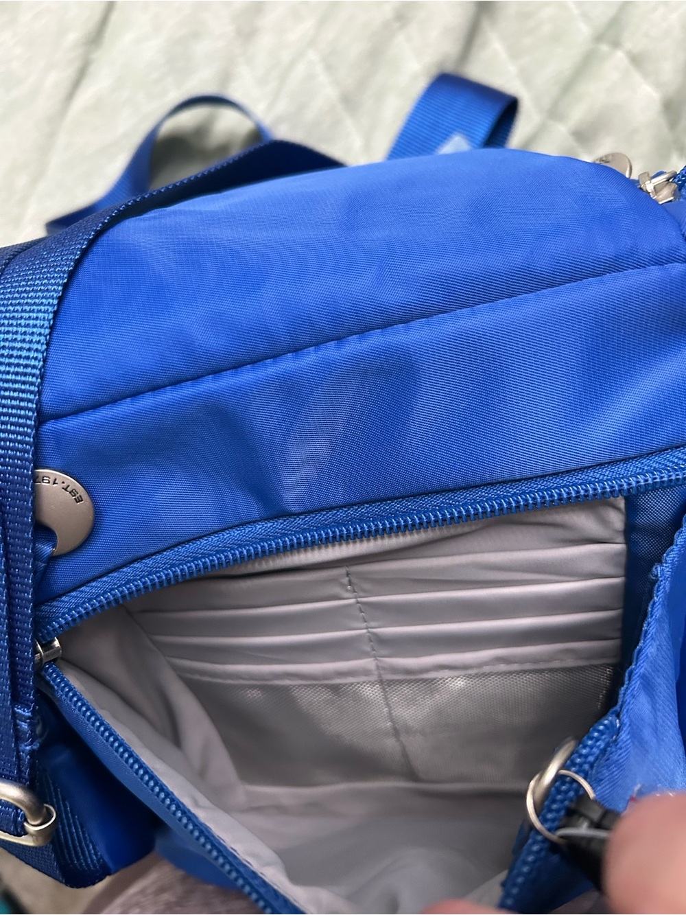 Travelon Royal Blue Crossbody Sling Bag - Picture 2 of 2